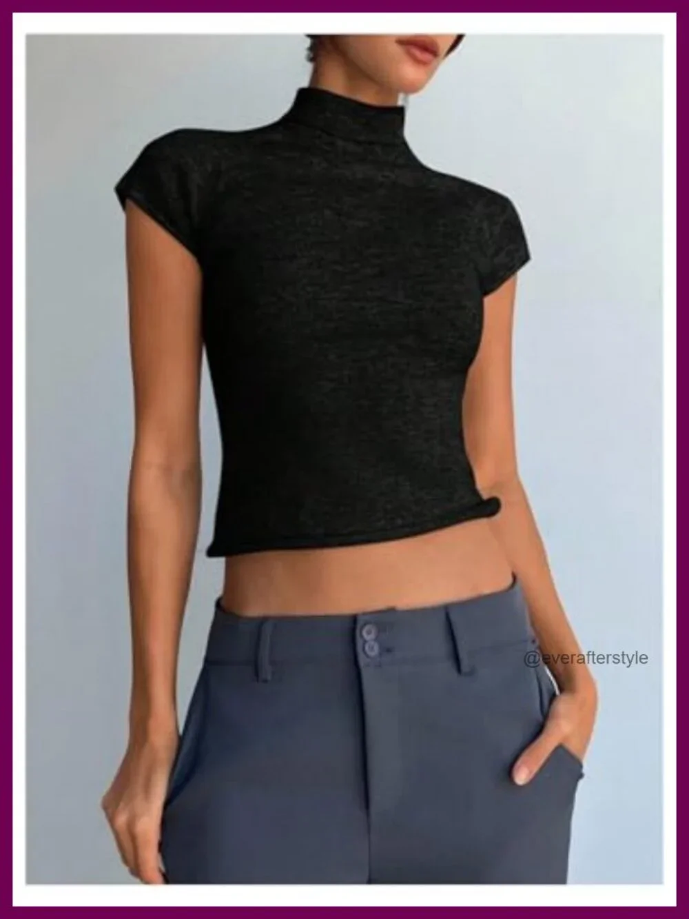 Women's Cap Sleeve Knit Sweater, Lightweight Polyester Blend Pullover
